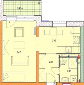 Na prenájom  1-izb. byt s parkovaním , Piešťany-Banka