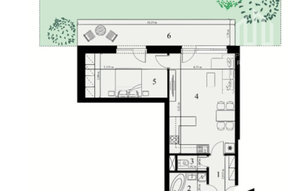 *Iba u nás zľava* 2-izb. byt s predzáhradkou v štandarde 114,39 m2 rezidencia SELANKY Pobedim