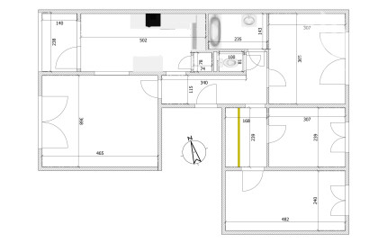 Na predaj 4-izbový byt pri Kocke, Piešťany