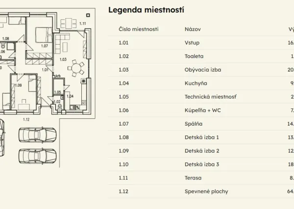 Na predaj 5-izbový RD, pozemok 622 m2 v projekte SELANKY Pobedim