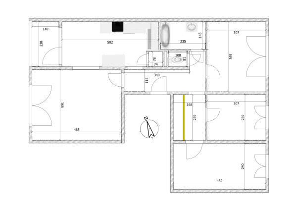 Na predaj 4-izbový byt pri Kocke, Piešťany