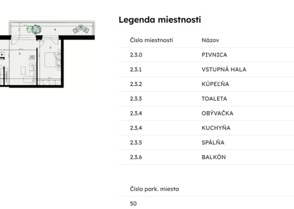 *LIMITOVANÁ ZĽAVA 10% *jediný 2-izb. byt v štandarde s parkovaním v cene, projekt SELANKY Pobedim